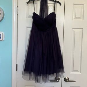 Jenny Yoo Plum Strapless Dress
